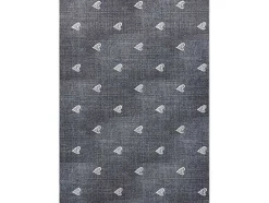 RugsX Kindervloerkleed-Tapijt Voor Kinderen Hearts Jeans, Gewreven Harten, Kinderen - Grijsk 100X150 Cm