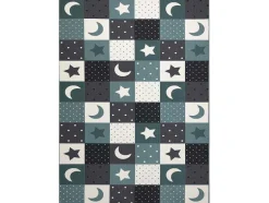 RugsX Kindervloerkleed-Tapijt Voor Kinderen Stars Sterren, Sterretje , Kinderen, Turkoois / 300X450 Cm