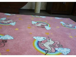 RugsX Kindervloerkleed-Tapijt Voor Kinderen Unicorn Rozekleuring Eenhoorn 250X350 Cm