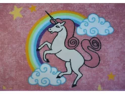 RugsX Kindervloerkleed-Tapijt Voor Kinderen Unicorn Rozekleuring Eenhoorn 250X350 Cm