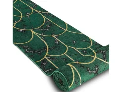 RugsX Gangtapijt-Tapijtloper Emerald Exclusief 1016 Glamour, Stijlvol Art Deco, Marmer 80X120 Cm