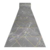 RugsX Gangtapijt-Tapijtloper Emerald Exclusief 1012 Glamour, Stijlvol Marmer, Geometris 80X140 Cm