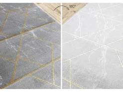 RugsX Gangtapijt-Tapijtloper Emerald Exclusief 1012 Glamour, Stijlvol Marmer, Geometris 80X140 Cm