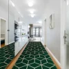 RugsX Gangtapijt-Tapijtloper Emerald Exclusief 1014 Glamour, Stijlvol Kubus Fles Groen 80X280 Cm