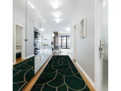 RugsX Gangtapijt-Tapijtloper Emerald Exclusief 1016 Glamour, Stijlvol Art Deco, Marmer 80X210 Cm