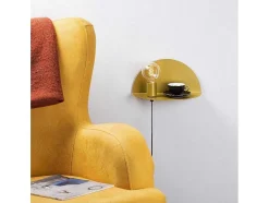 EPIKASA Wandlamp-Taranto Wandlamp, Goud, 30 X 15 X 15 Cm,