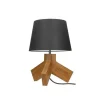 EPIKASA Lamp-Tilda Tafellamp, Eik, Chroom, Antraciet, 30X30X43,5 Cm,