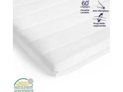 MISTER SANDMAN Topmatras-Topmatras 90X190 Cm Met Stevige Ondersteuning - Afneembare En Wasbare Hoes Voor Optimale Hygiene