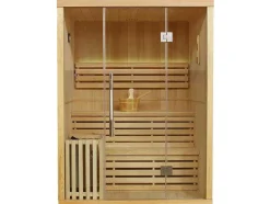 VOGUE SAUNA Finse Sauna-Traditionele Finse Sauna Sigtuna - 2 Tot 3 Plaatsen - L150 X L120 X H200 Cm - Met Led Verlichting