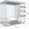 VOGUE SAUNA Finse Sauna-Traditionele Sauna 4/5 Persoons Van Faborg - 200 X 180 X 200 Cm