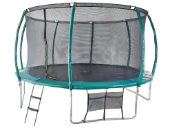 Vente-unique Spel Voor Buiten-Trampoline Met Binnenbeschermingsnet, Ladder, Dekzeil En Verankeringsset D.427 Cm - Wallaby