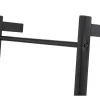 Vente-unique Accessoires & Spiegels-Trapvormige Handdoekhouder Van Zwart Metaal - 4 Stangen - Tarmoli