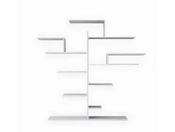 EPIKASA Boekenkast & Vitrine-Tree Boekenkast, Wit, 180X25X161 Cm,