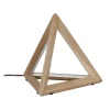 EPIKASA Lamp-Trigonon Tafellamp, Eik, Chroom, Antraciet, 42X42X29,5 Cm,