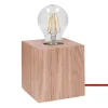 EPIKASA Lamp-Trongo Tafellamp, Eik, Rood, 10X10X10 Cm,