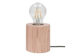 EPIKASA Lamp-Trongo Tafellamp, Eiken, Antraciet, 10X10X10 Cm,