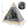 ModernLuxe Ligstoel-Tuinbed - Rotan Tent Voor 2 Personen - Met Gordijn En Kussens - Beige