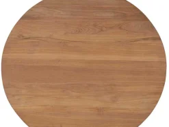 MYLIA Eettafel-Tuineettafel Van Teakhout D120 Cm - Licht Naturel - Triani