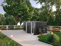 EXPERTLAND Tuinhuis-Tuinhuis Van Grijs Gegalvaniseerd Staal Manso - 6,6M