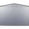 EXPERTLAND Tuinhuis-Tuinhuisje Van Gegalvaniseerd Staal - Grijs - Linus - 9,92 M