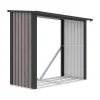 EXPERTLAND Tuinhuis-Tuinhuisje Van Verzinkt Staal Met Houteffect 1,98 M3 - 2 Kub - B182 X D89 X H156 Cm - Birwood