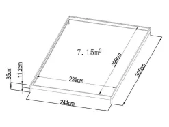 EXPERTLAND Tuinkas-Tuinkas Van Polycarbonaat Van 7,5 M Greenea Ii