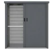 Vente-unique Tuinopslag-Tuinkast Van Gegalvaniseerd Staal Reivax - Grijs - 1,31 M3 - L125 X B80 X H131 Cm