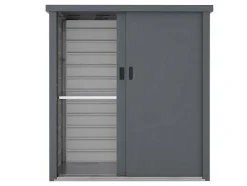 Vente-unique Tuinopslag-Tuinkast Van Gegalvaniseerd Staal Reivax - Grijs - 1,31 M3 - L125 X B80 X H131 Cm