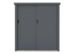 Vente-unique Tuinopslag-Tuinkast Van Gegalvaniseerd Staal Reivax - Grijs - 1,31 M3 - L125 X B80 X H131 Cm