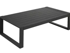 MYLIA Loungeset-Tuinsalon Molokai In Aluminiun: Driezitsbank, 2 Fauteuils, Salontafel