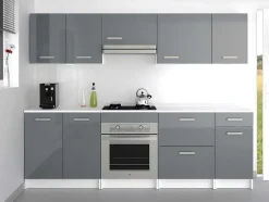 Vente-unique Keukenmeubel-Tuinsalon Van Staal: 1 Tweezitsbank, 2 Fauteuils En 1 Salontafel - Beige - Olivan Van Mylia