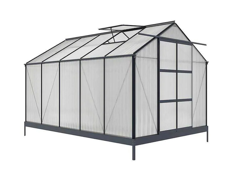 EXPERTLAND Tuinkas-Tuinserre Corolle Ii 9 M Van Polycarbonaat - Antraciet