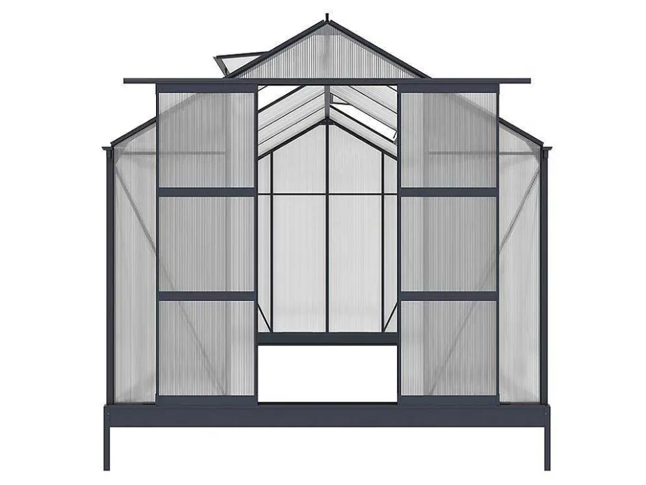 EXPERTLAND Tuinkas-Tuinserre Corolle Ii 9 M Van Polycarbonaat - Antraciet
