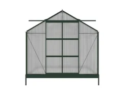 EXPERTLAND Tuinkas-Tuinserre Van Polycarbonaat Anissa Met Basis - 5,9 M - Groen