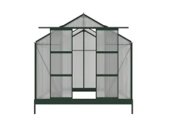 EXPERTLAND Tuinkas-Tuinserre Van Polycarbonaat Anissa Met Basis - 5,9 M - Groen