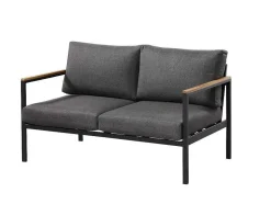 MYLIA Loungeset-Tuinset Van Aluminium: Een Tweezitsbank, Twee Fauteuils En Een Salontafel Van Vairao Van