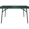 MYLIA Tuinset-Tuintafel L160 Cm In Metaal - Dennengroen - Mirmande Van