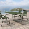 MYLIA Tuinset-Tuintafel Van Metaal - L160 Cm - Kaki - Mirmande