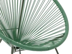 MYLIA Loungeset-Tuinzithoek Van Gevlochten Harsdraden: Twee Fauteuils, Een Bank En Een Tafel - Kaki - Alios Iii Van
