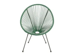 MYLIA Loungeset-Tuinzithoek Van Gevlochten Harsdraden: Twee Fauteuils, Een Bank En Een Tafel - Kaki - Alios Iii Van