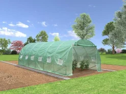 EXPERTLAND Tuinkas-Tunnelkas Met Stalen Structuur Ipomea 24M - L800 X B300 X H200 Cm