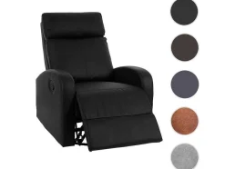 Vente-unique Fauteuil Met Holle Rugleuning-Tv-Fauteuil Mcw-A54 Premium, Kunstleer Zwart