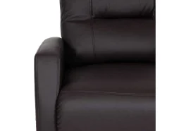 Vente-unique Fauteuil Kunstleer-Tv-Fauteuil Mcw-K52, Bruin