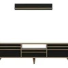 EPIKASA Tv-Meubel-Tv-Meubel Hira - Zwart - 180X35X48 Cm -
