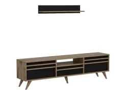 EPIKASA Tv-Meubel-Tv-Meubel Hira - Zwart - 180X35X48 Cm -