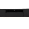 Vente-unique Tv-Meubel-Tv-Meubel Met 2 Deuren, 2 Laden En 2 Nissen Van Mdf En Staal - Zwart En Goudkleurig - Evilana