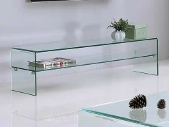 Vente-unique Tv-Meubel-Tv-Meubel Stileos - 1 Nis - Gehard Glas