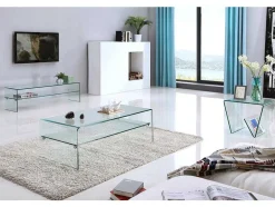 Vente-unique Tv-Meubel-Tv-Meubel Stileos - 1 Nis - Gehard Glas
