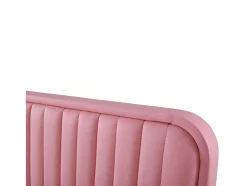 ModernLuxe Tweepersoonsbed-Tweepersoonsbed Gestoffeerd In Kunstleer 140X200Cm - In Hoogte Verstelbaar Hoofdbord - Met Lattenbodem - Roze (Zonder Matras)