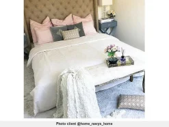 Vente-unique Tweepersoonsbed-Tweepersoonsbed Massimo Gestoffeerd Met Capitons - 160 X 200 Cm - Beige - Stof